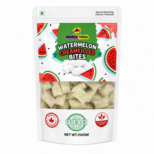 Munch Veda Watermelon Cream Filled Bites 150g pouch