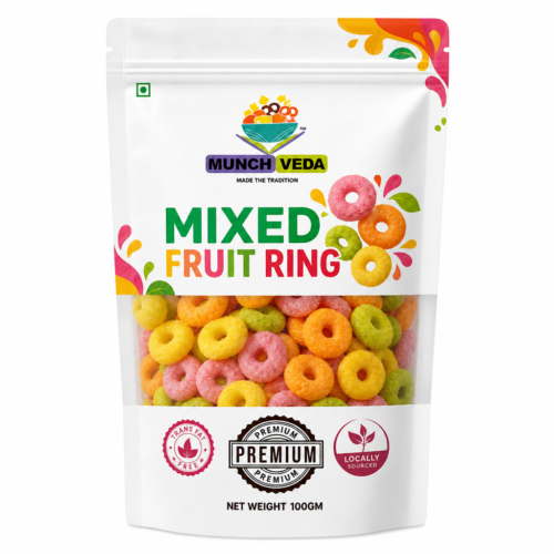 Munch Veda Fruit Ring 100 g snack pouch