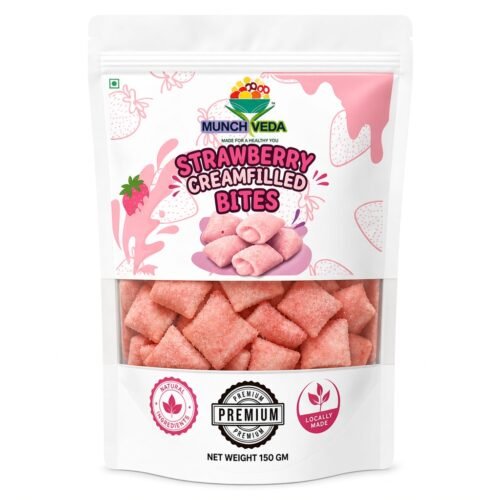 Munch veda strawberry cream bites