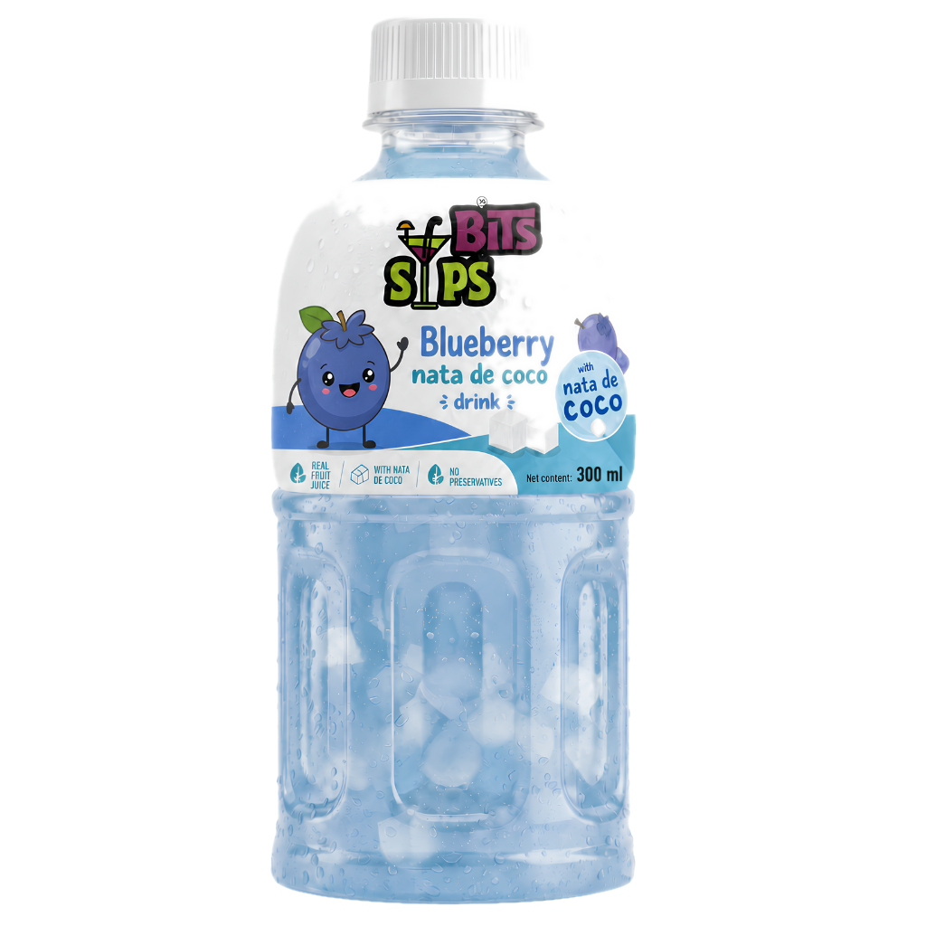Bits Sips Blueberry nata de coco drink