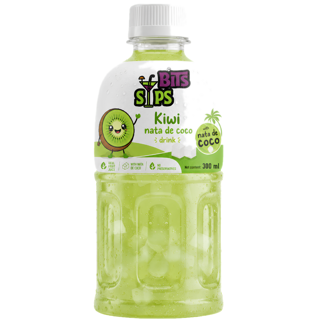 Bits Sips Kiwi nata de coco drink