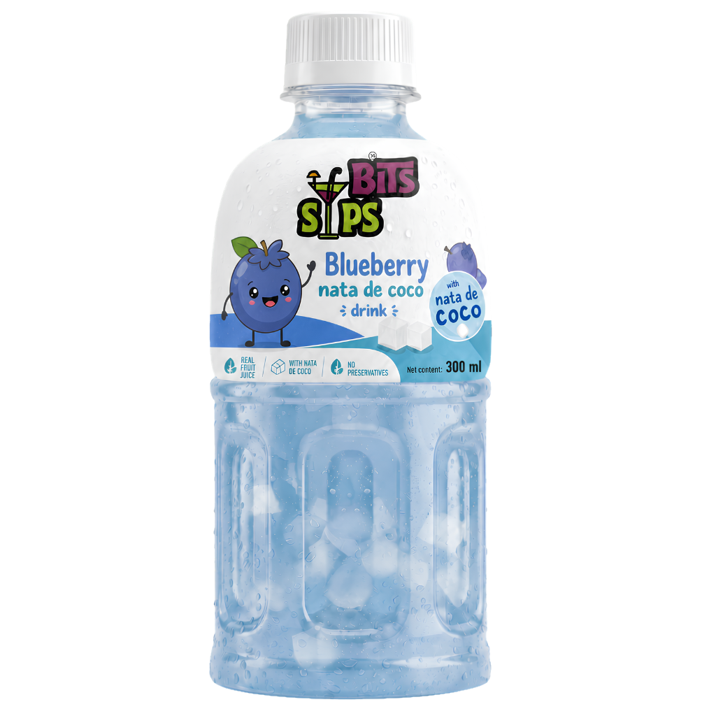 Bits Sips Blueberry nata de coco drink