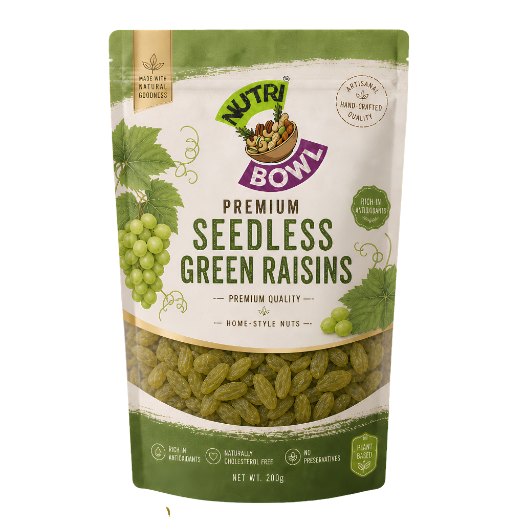 Nutri Bowl Seedless Green Raisins 200g