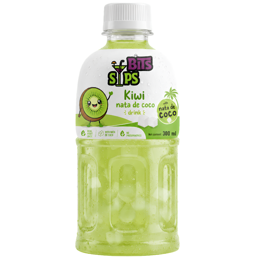 Bits Sips Kiwi nata de coco drink