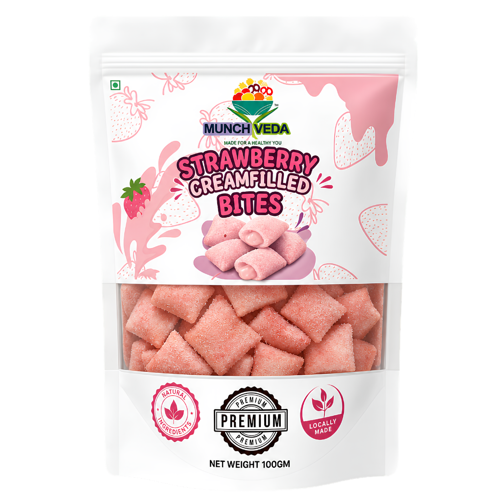 Strawberry Creamfilled Bites